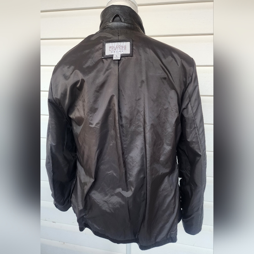 Wilsons Leather MAXIMA Black Leather Jacket!!! Y2K!! - Picture 12 of 14